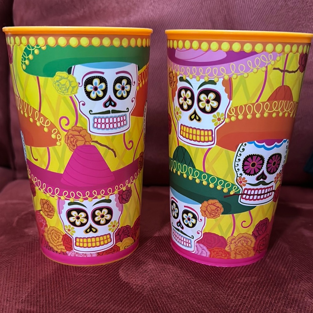 Colorful Sugar Skull Tumblers